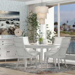 East Bay 5pc Extendable Dining Set: Table & 4 Arm Chairs