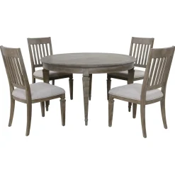 East Bay Round Dining Set Gray