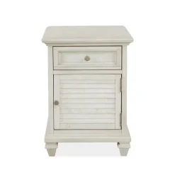 East Bay White Chairside Table