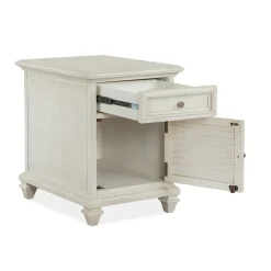 East Bay White Chairside Table