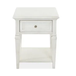 East Bay White End Table