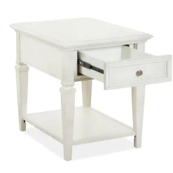 East Bay White End Table