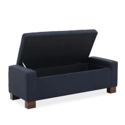 Emmie Navy Storage Bench