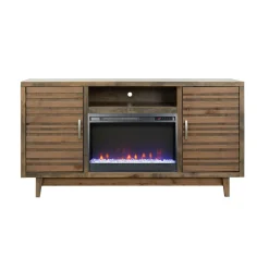 Everett 66 Inch Crystal Only Fireplace Console