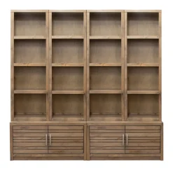 Everett 2 Storage Platforms & 4 Half Pier Bookshelf