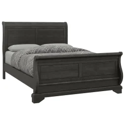 Fallston California King Sleigh Bed, Dresser, Mirror, Nightstand