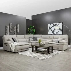 Goliath 6pc Power Chaise Sectional