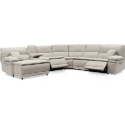 Goliath 6pc Power Chaise Sectional