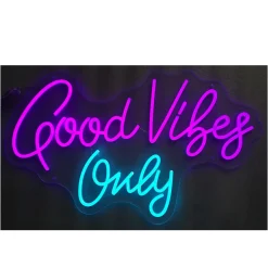 Good Vibes Only Neon Wall Sign