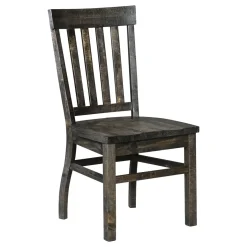 Hacienda Charcoal 6pc Dining Set: Table, 2 Arm Chairs, 2 Side Chairs and Bench