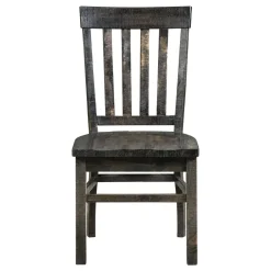 Hacienda Charcoal 6pc Dining Set: Table, 2 Arm Chairs, 2 Side Chairs and Bench