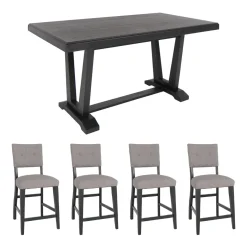 Hampton 5pc Set: Counter Table, 4 Chairs,