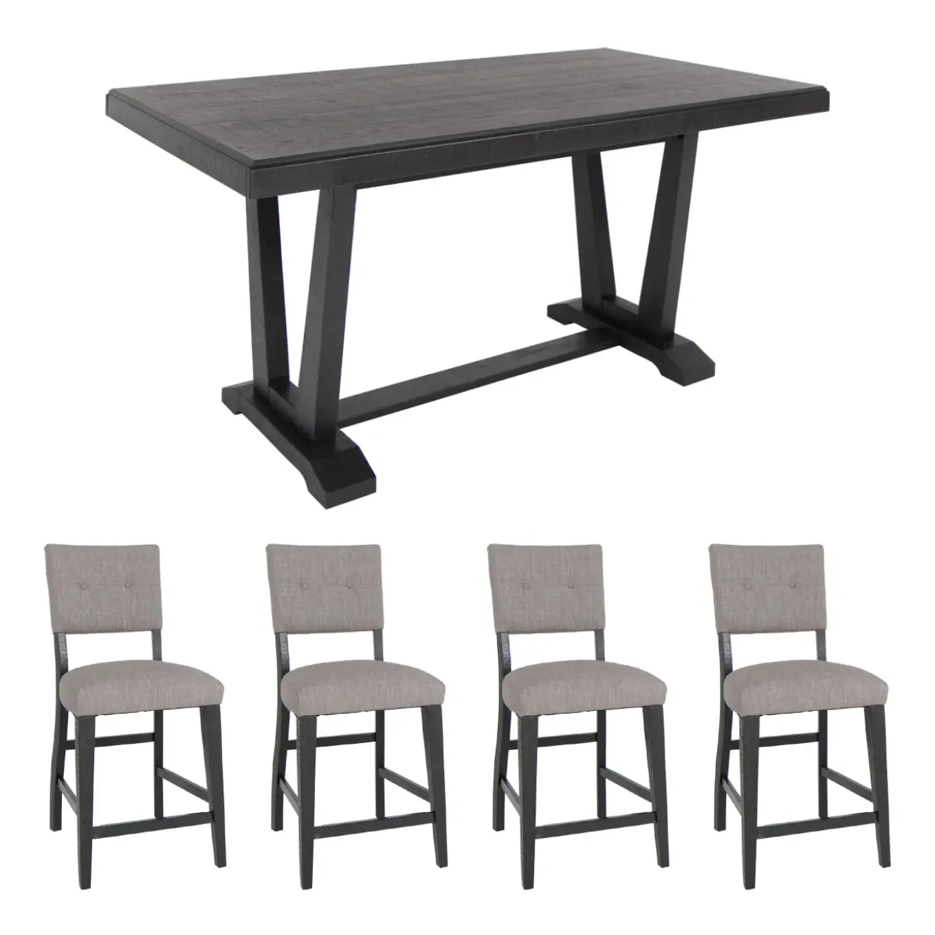 Hampton 5pc Set: Counter Table, 4 Chairs,
