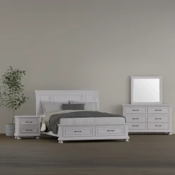Hanover King Bed, Dresser, Mirror & Nightstand