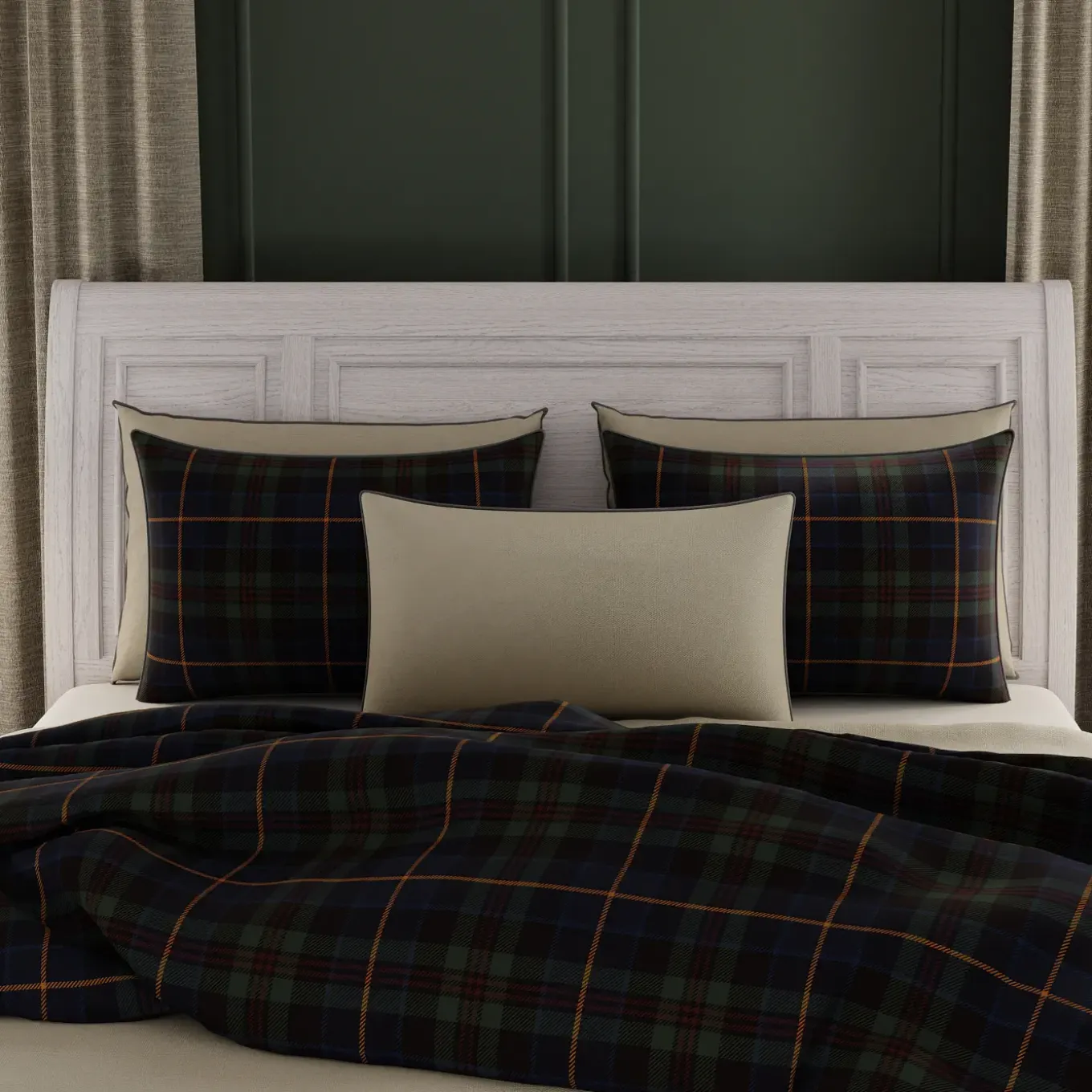 Hanover King Bed, Dresser, Mirror & Nightstand
