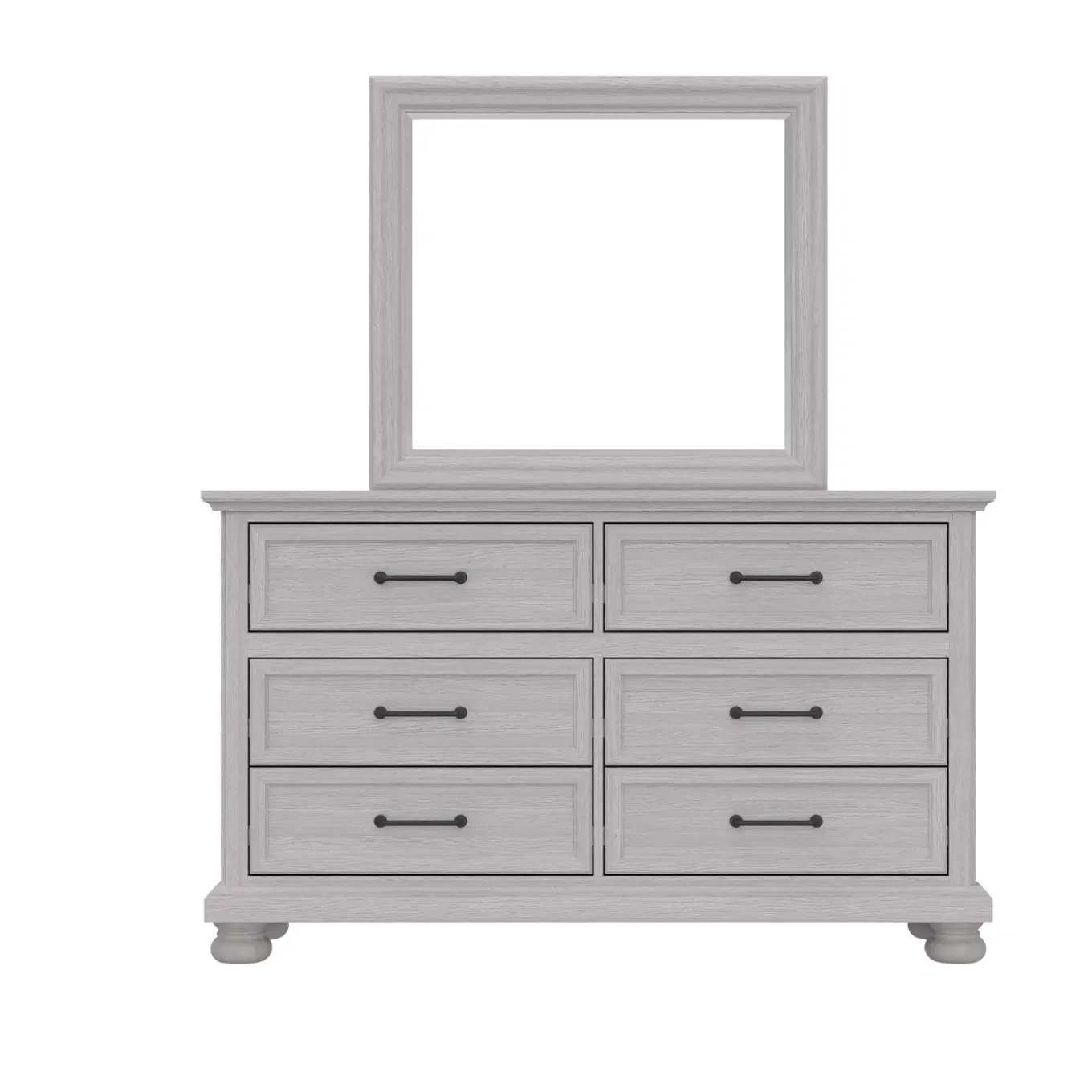 Hanover King Bed, Dresser, Mirror & Nightstand