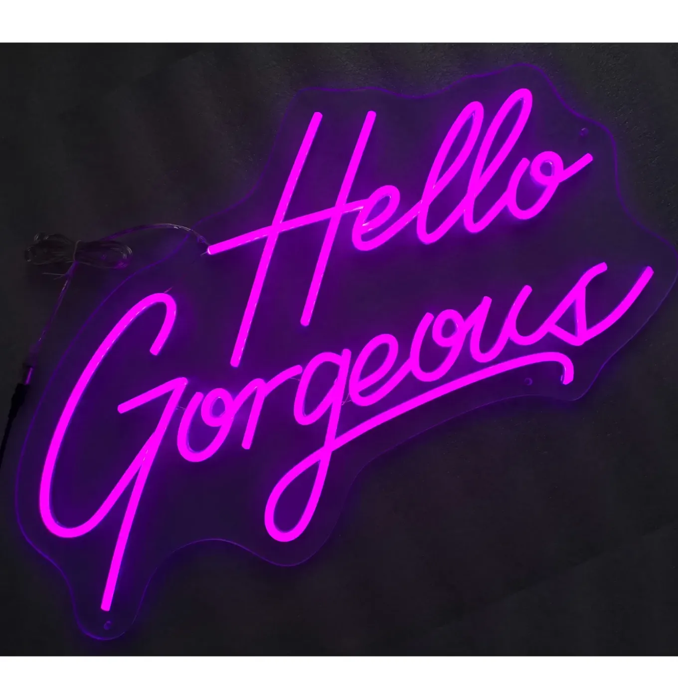 Hello Gorgeous Neon Wall Sign
