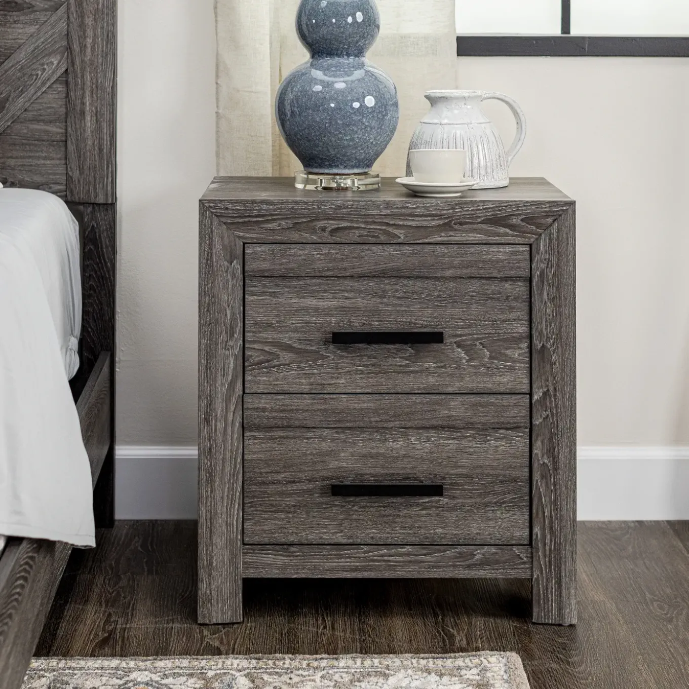 Kelcey Two Drawer Nightstand