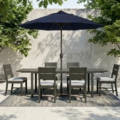 Laguna 7pc Dining Set: Table & 6 Side Chairs