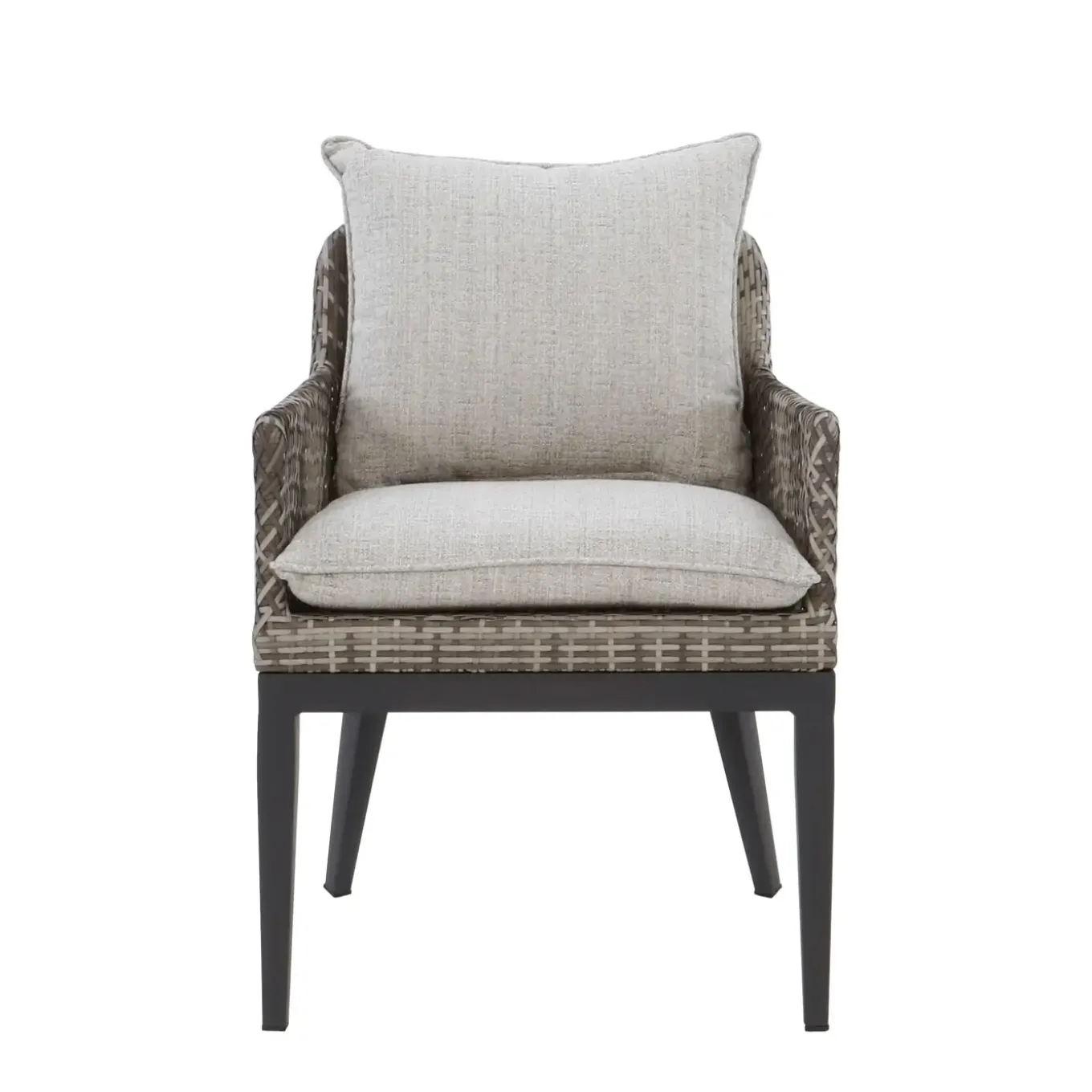 Laguna 7pc Dining Set: Table & 6 Woven Arm Chairs