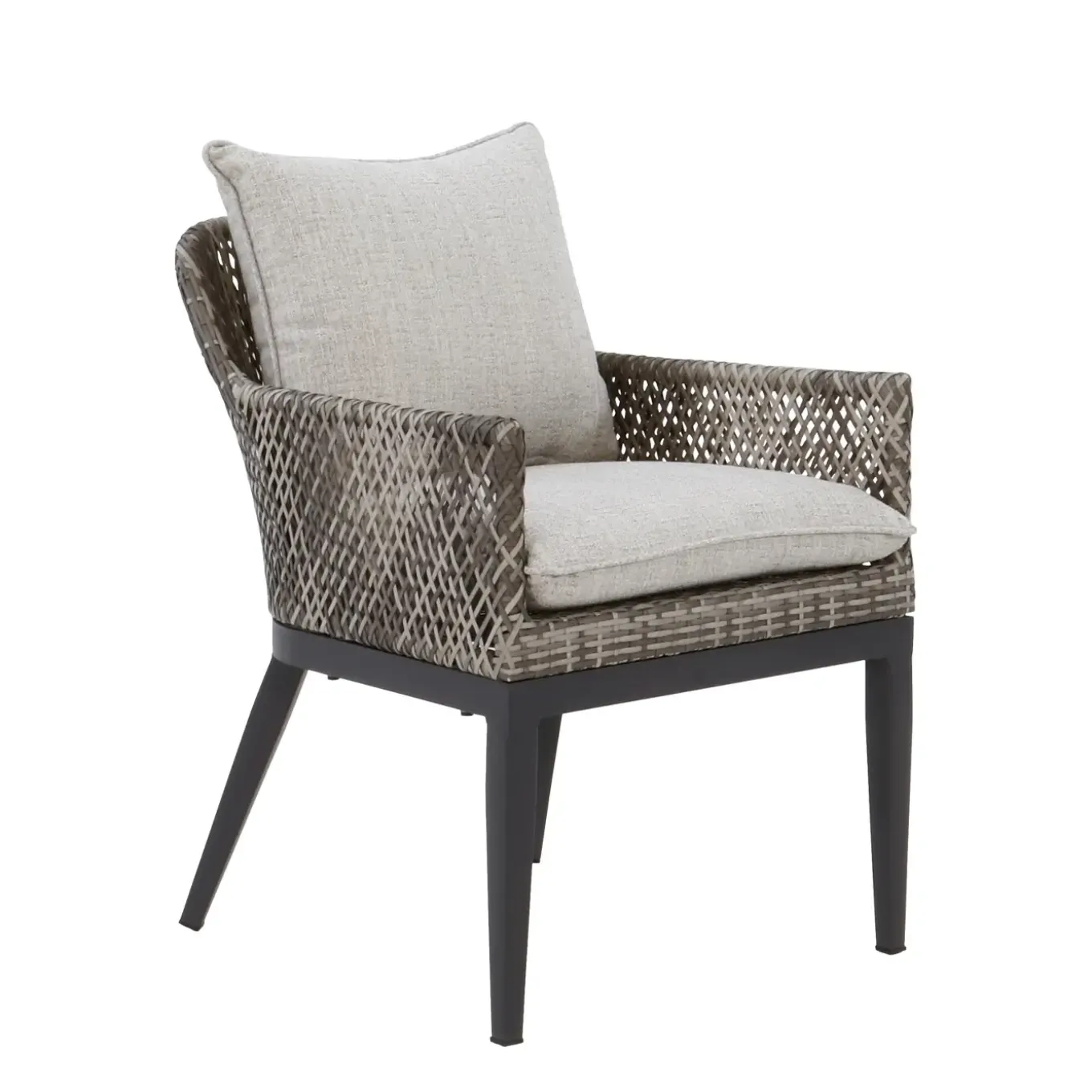 Laguna 7pc Dining Set: Table & 6 Woven Arm Chairs