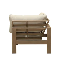 Lahaina Outdoor Seating Set 4pc Sectional: LAF Loveseat, RAF Loveseat, Corner & Armless Chair