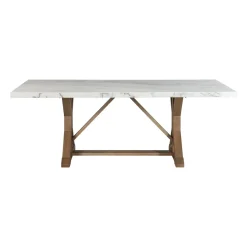 Lakeside Rectangular Marble Top Dining Table