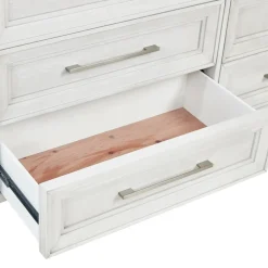 Laurel King Bench Storage Bed, Dresser, Mirror & Nightstand