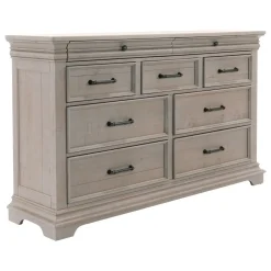 Legion Eastern King Storage Bed, Dresser, Mirror, Nightstand