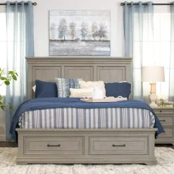 Legion Gray Storage Bed