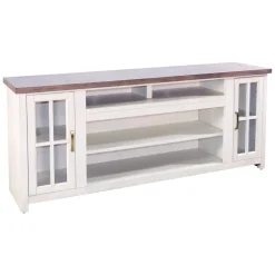 Levi Media Console & Crystal Fire Insert