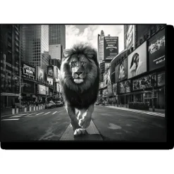 Lion in the City Wall Art