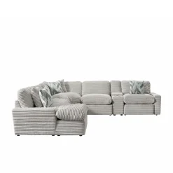 Lush 6pc Left Chaise Power Sectional