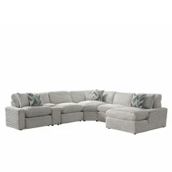 Lush 6pc Right Chaise Power Sectional