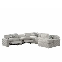 Lush 6pc Right Chaise Power Sectional