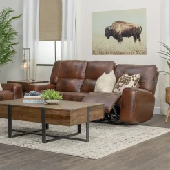 Malone Brown Reclining Living Room Set