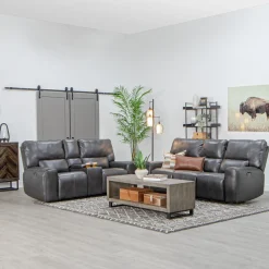 Malone Gray Reclining Living Room Set