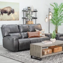 Malone Gray Reclining Living Room Set