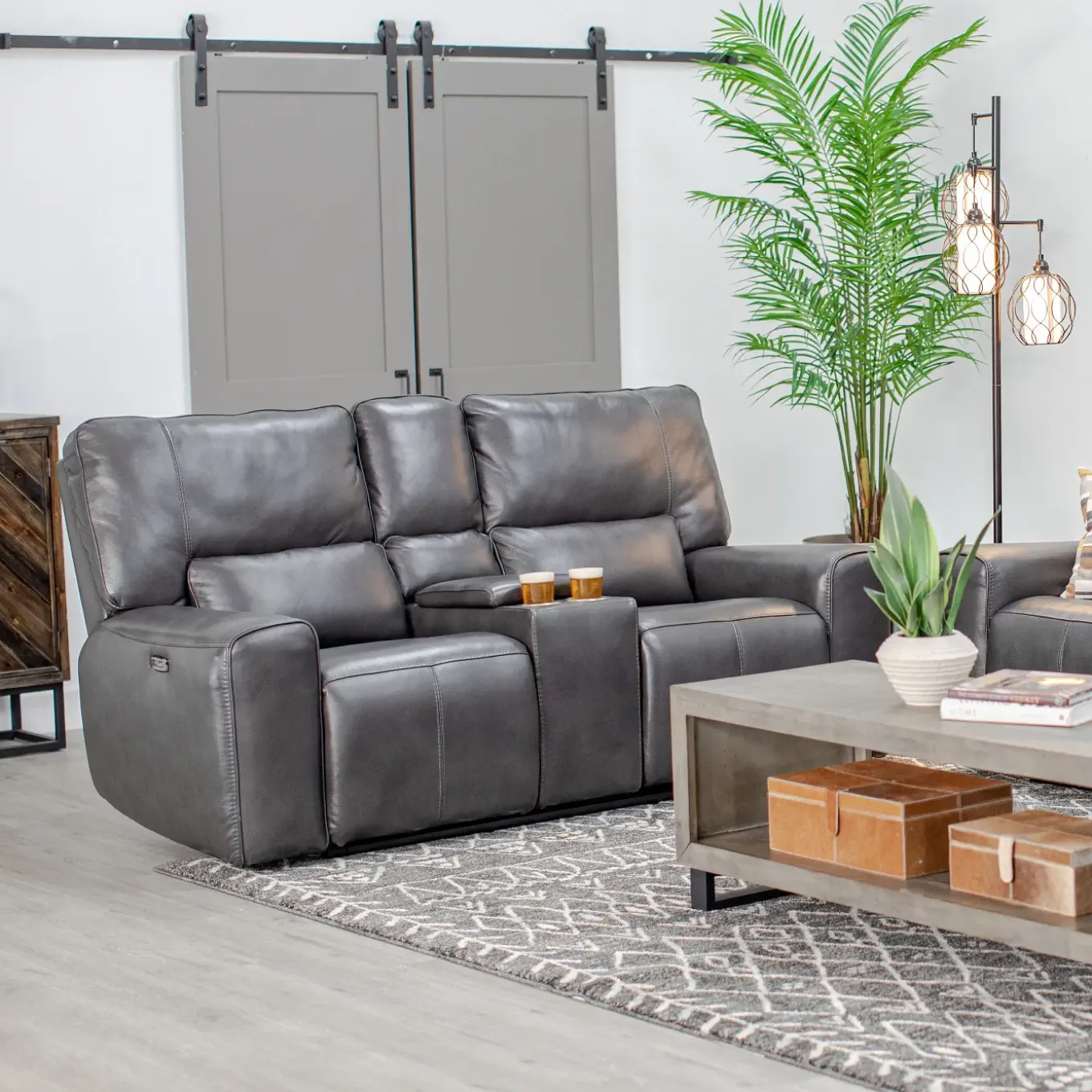 Malone Gray Reclining Living Room Set