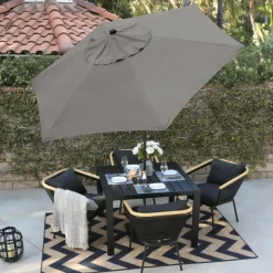Market 9' Round Push-Tilt Umbrella