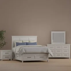 Mayfair Ivory Storage Bedroom Set