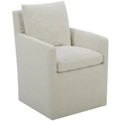 Mila Castered Arm Chair With Crypton Performance Fabric