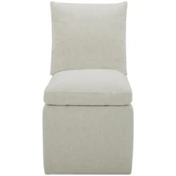 Mila Castered Side Chair With Crypton Performance Fabric