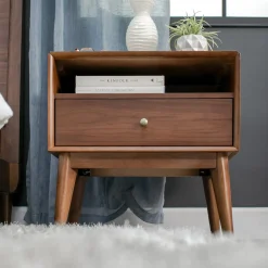 Minetta California King Loft Bed, Dresser, Mirror, Nighstand