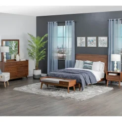 Minetta Eastern King Panel Bed, Dresser, Mirror, Nightstand