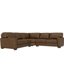 Monarch 3pc Leather Sectional