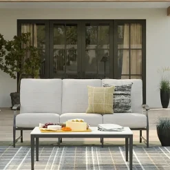 Monterey Outdoor Living Set 2pc Set: Outdoor Sofa & Glider Loveseat