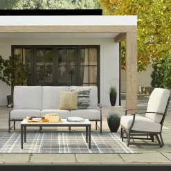 Monterey 2pc Set: Outdoor Sofa & Glider Chair