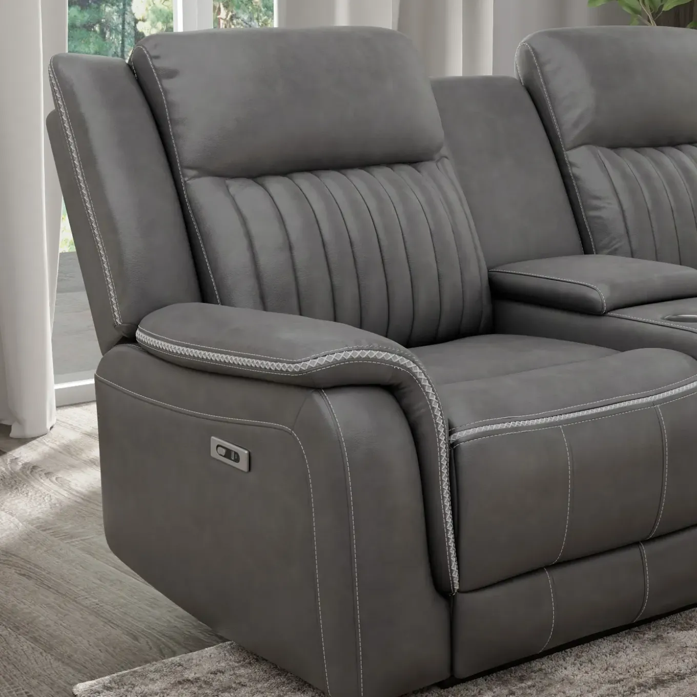 Myers Buy the Power Reclining Sofa, Get the Power Reclining Loveseat Free