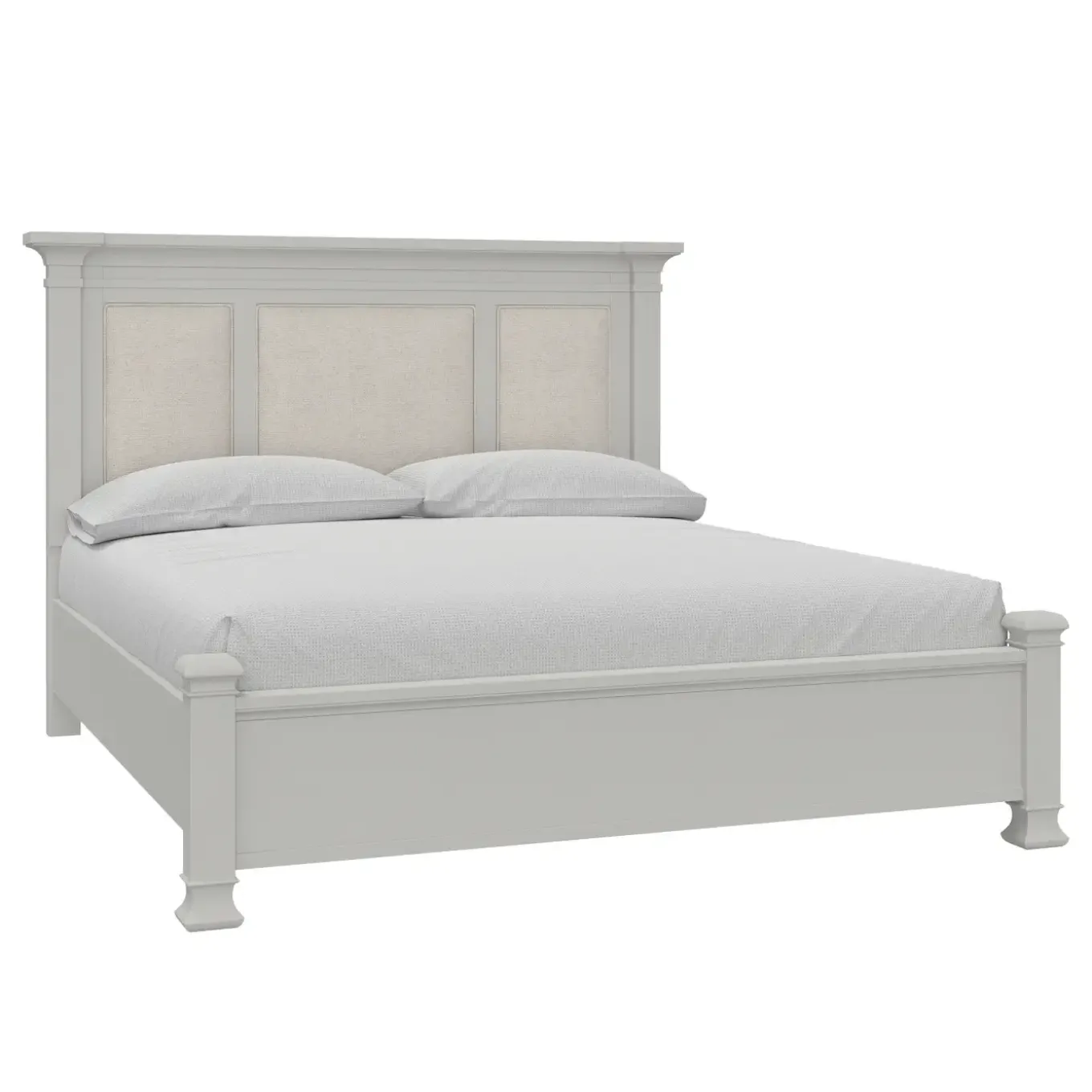Newport California King Upholstered Panel Bed